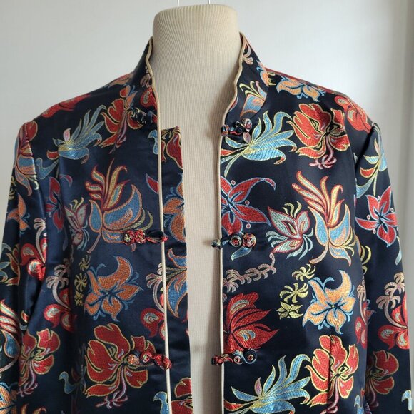Handmade Asian Oriental Silk Blend Women’s Jacket (Size: Small to Medium) - Picture 7 of 16